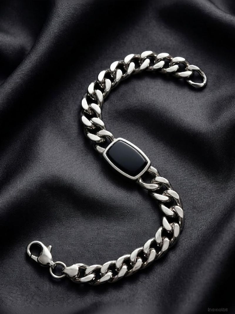 Alloy Rhodium Bracelet by Kazare - Image 2