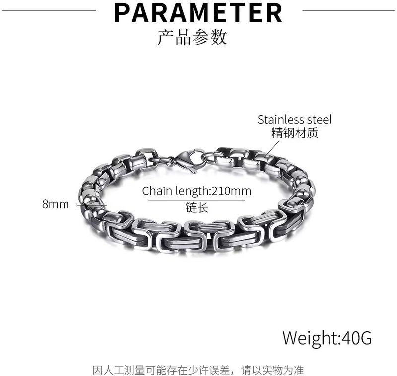 IGA COLLECTION Stainless Steel Platinum Bracelet Silver - Image 3