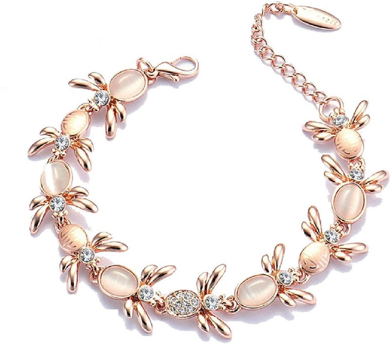 Om Jewells Crystal Gold-plated Bracelet Set - Image 4