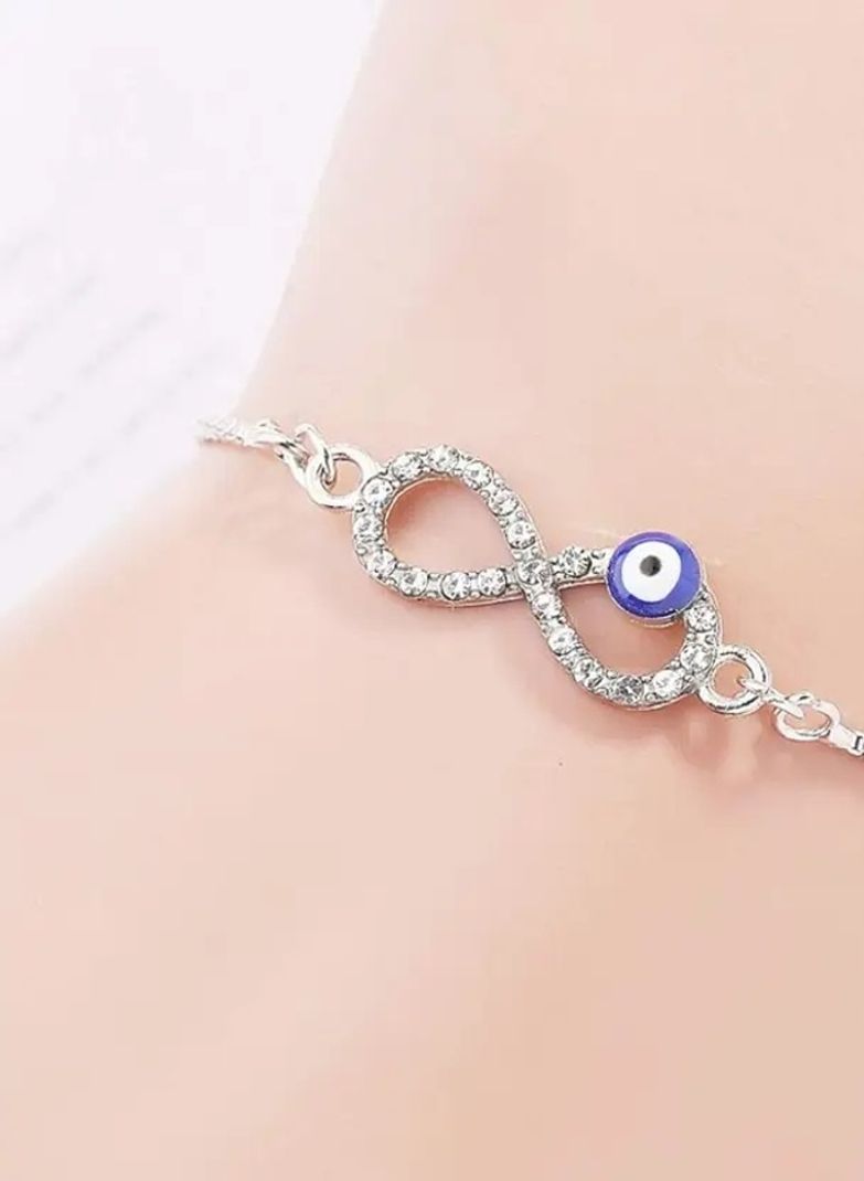 JenishFashions Cubic Zirconia Diamond Silver Bracelet - Image 3