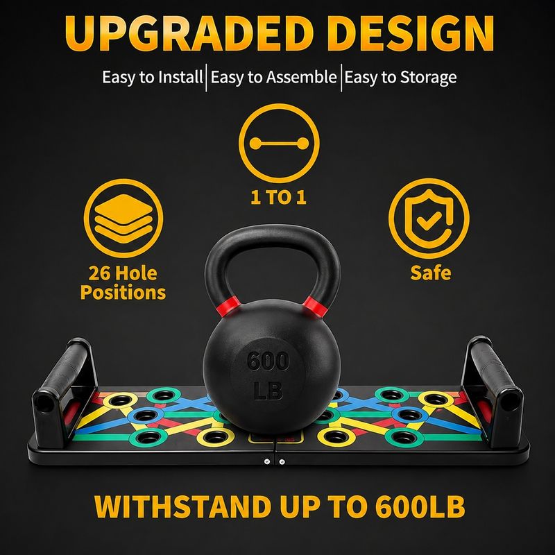 GJSHOP Strong Grip Handle Chest Press Bar - Image 6