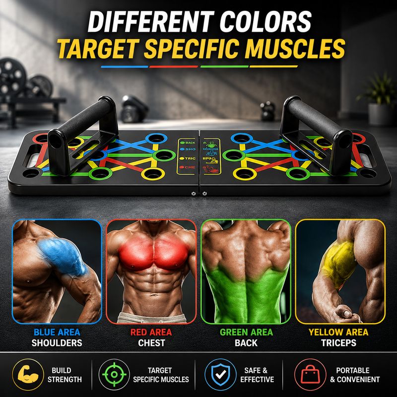 Quickfit 10 in 1 Portable Board for Chest Press - Image 3