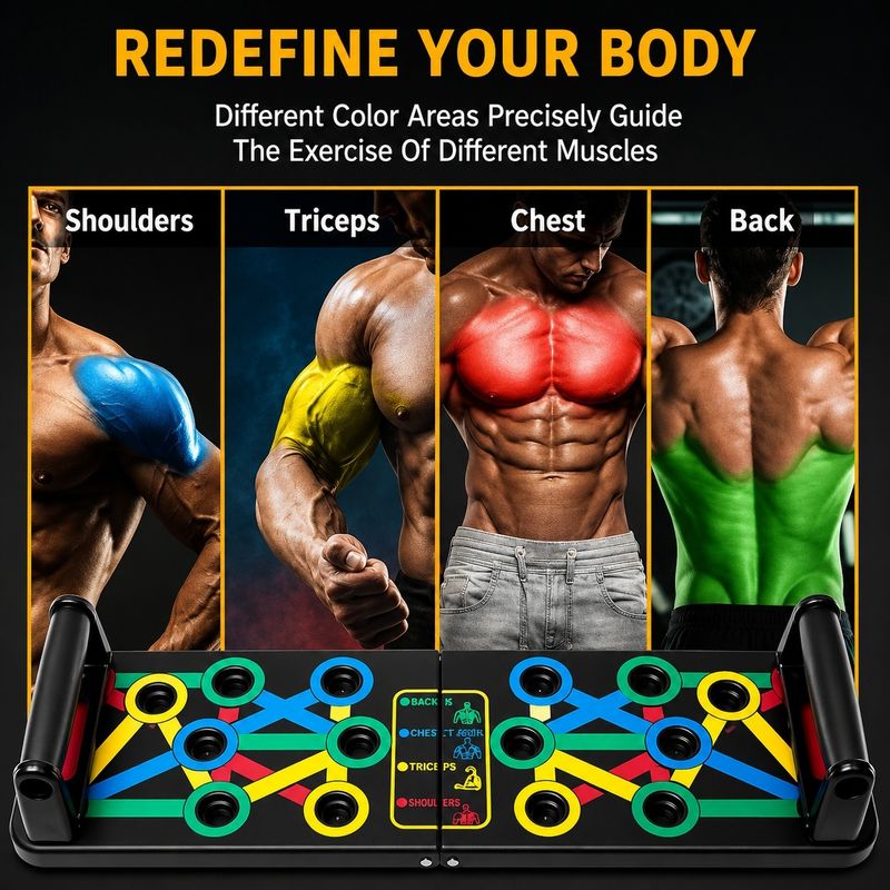 GJSHOP Strong Grip Handle Chest Press Bar - Image 3