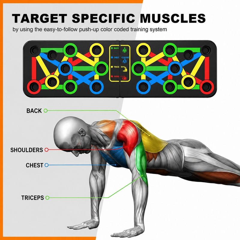 GJSHOP Strong Grip Handle Chest Press Bar - Image 4