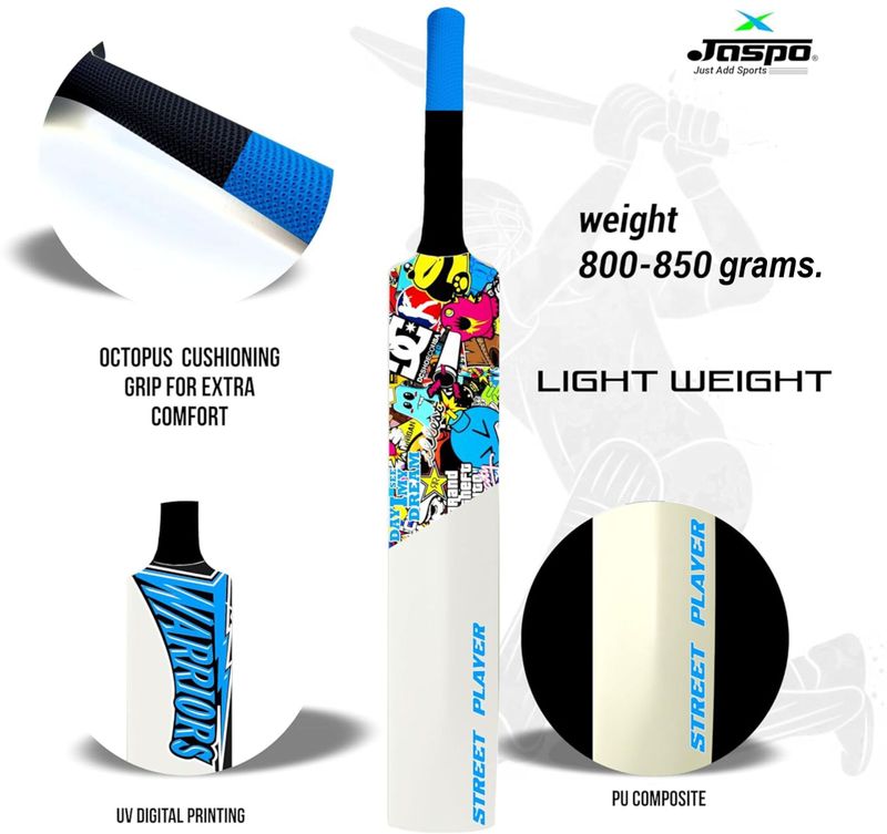 Jaspo Warrior Plastic Tennis Bat 34x4.5 Inch - Image 4