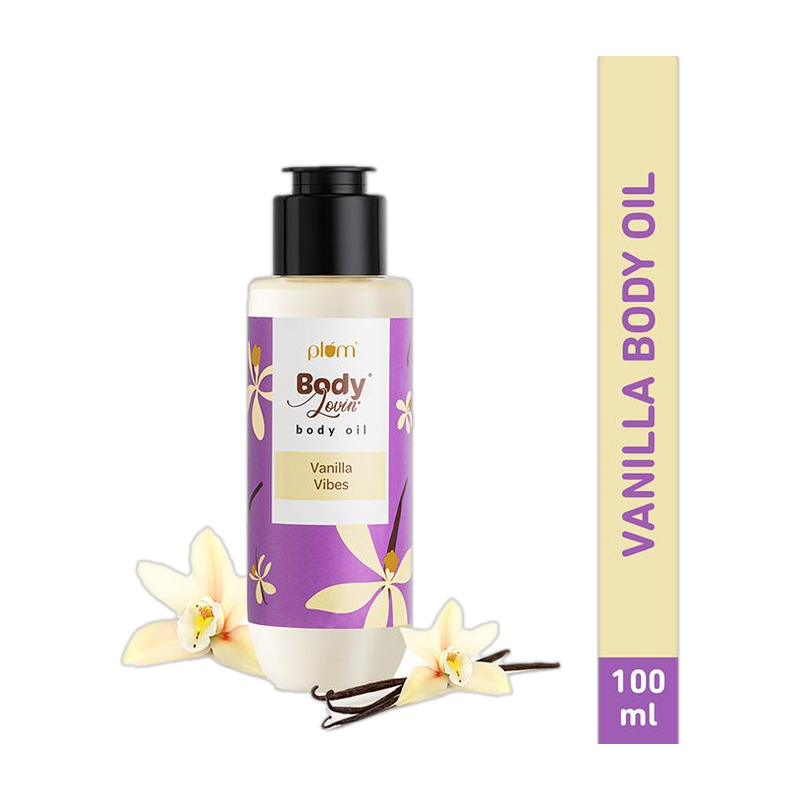 Plum BodyLovin' Vanilla Vibes Body Oil | Intense Moisture | Instant Glow 100 ml