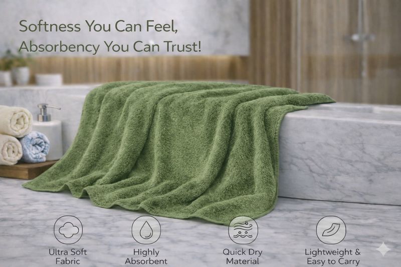 KRIOVELLEA 500 GSM Microfiber Towel - Image 6