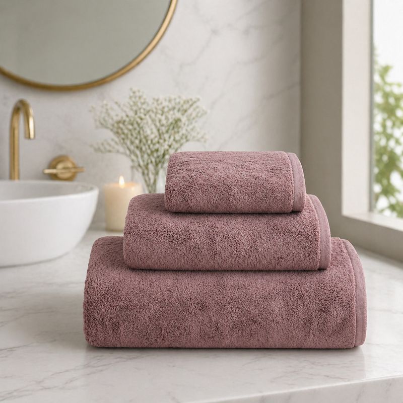 Fezora 350 GSM Microfiber Bath, Face, Hand Towel Set - Image 2