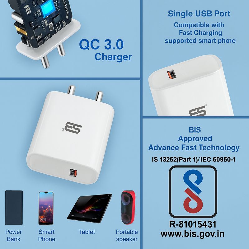 SB 18W Wall Charger with Micro-USB Cable - Image 5