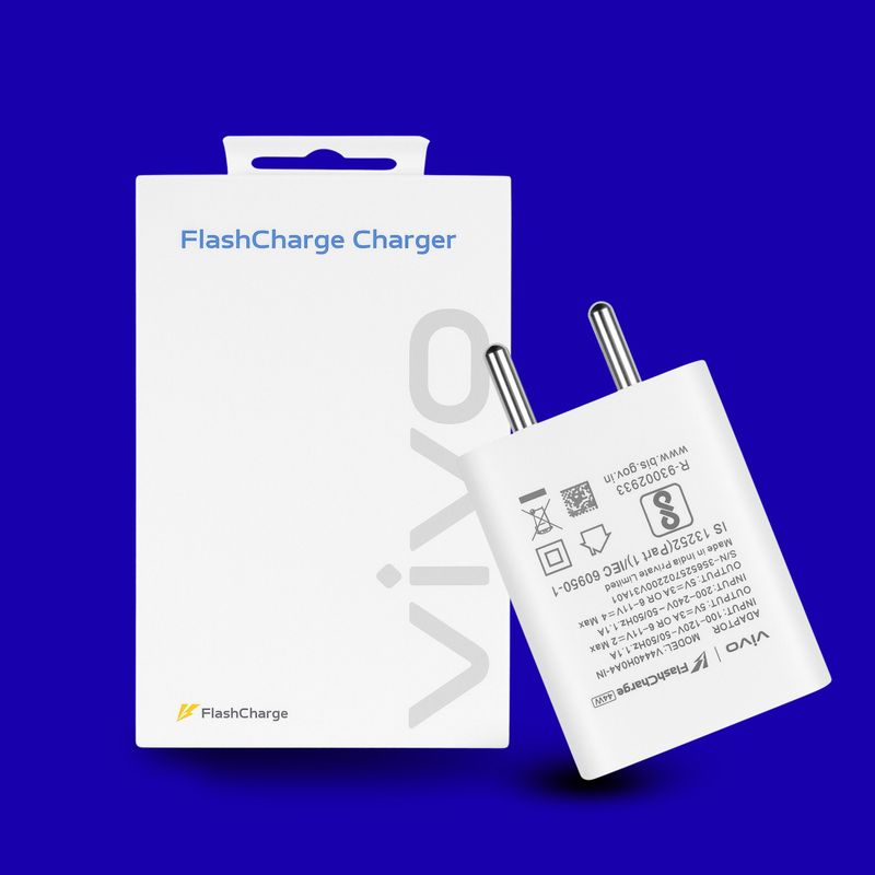 vivo विवो 44 watt charger चार्जर (सफेद) - Image 5