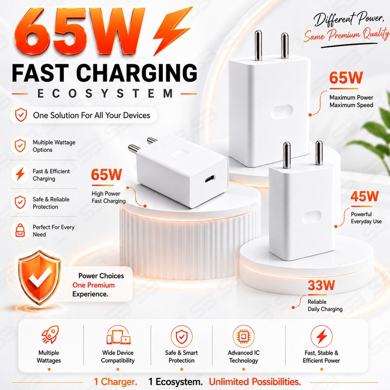 SB 65W SuperVOOC 6A Wall Charger - Image 3