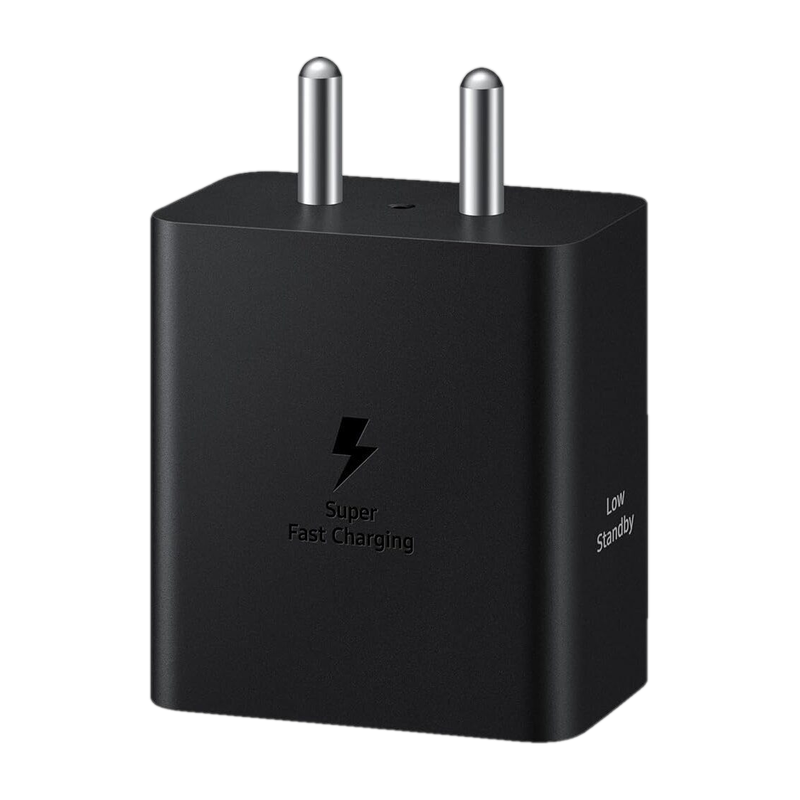 Samsung 45 W PPS 3 A Wall Charger for Mobile with Detachable Cable (Black, Cable Included)