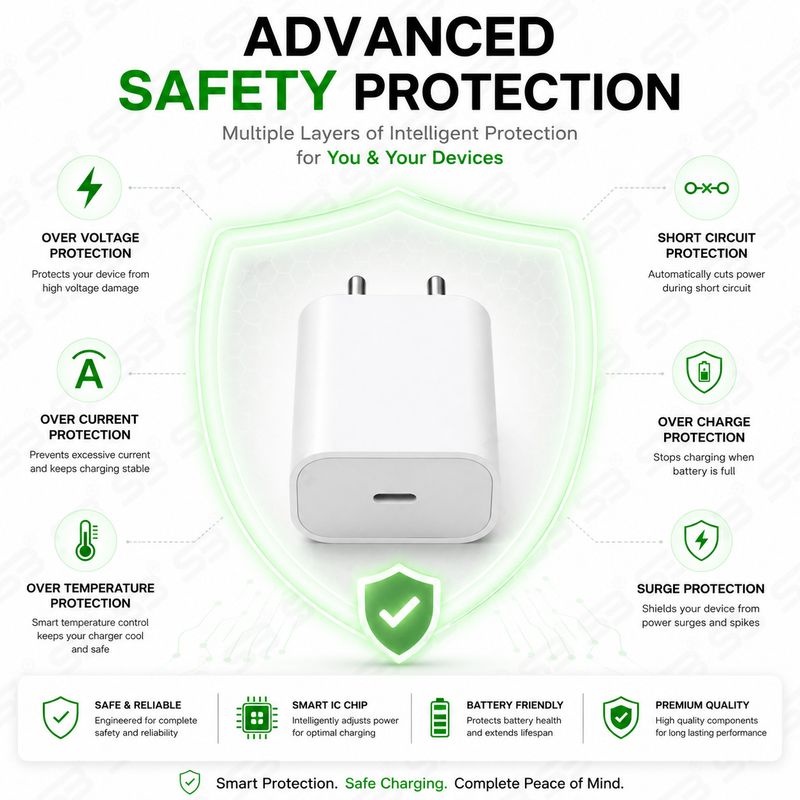 SB 20W Quick Charge 3.0 Wall Charger - Image 5