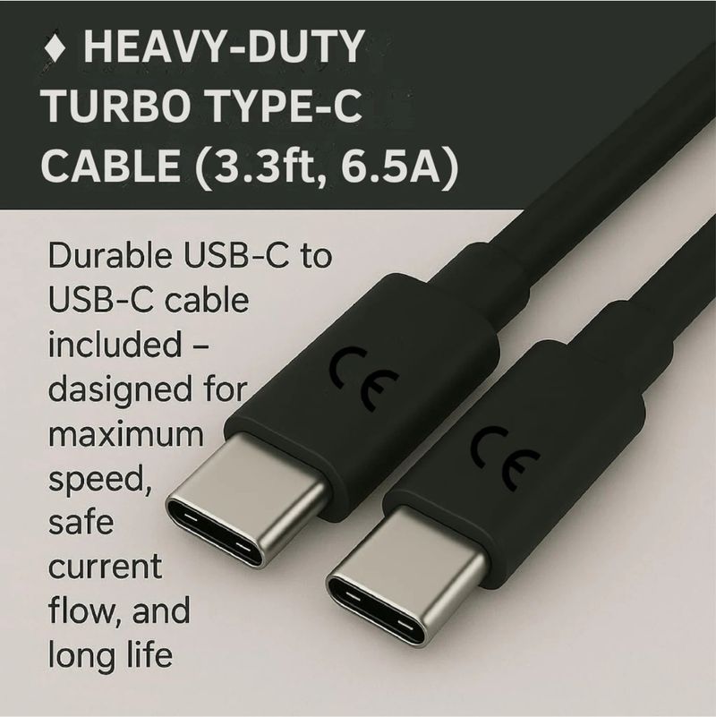 TECHVIQQ 68W TurboPower 3.0 6A Wall Charger - Image 4