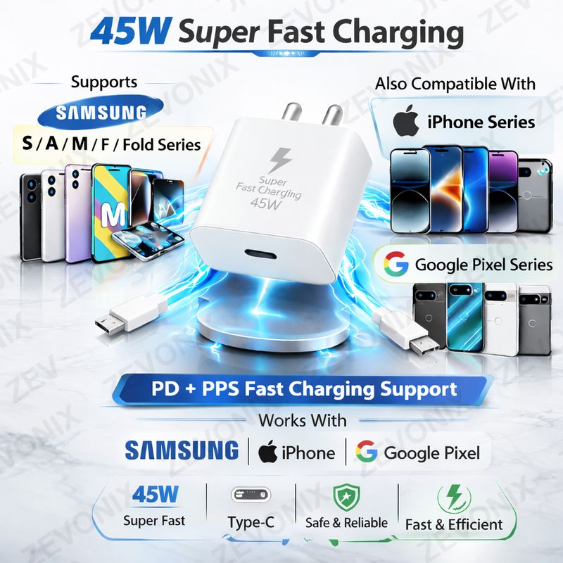 ZEVONIX 45W Quick Charge 3.0 Wall Charger - Image 3