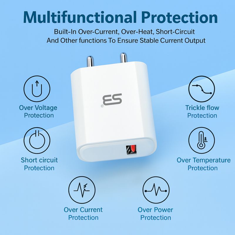 SB 18W Wall Charger with Micro-USB Cable - Image 4