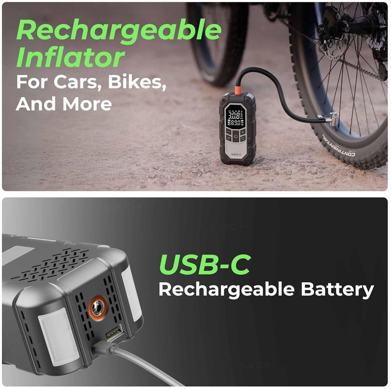 xech 4-in-1 Car Jump Starter with Tyre Inflator - Image 5