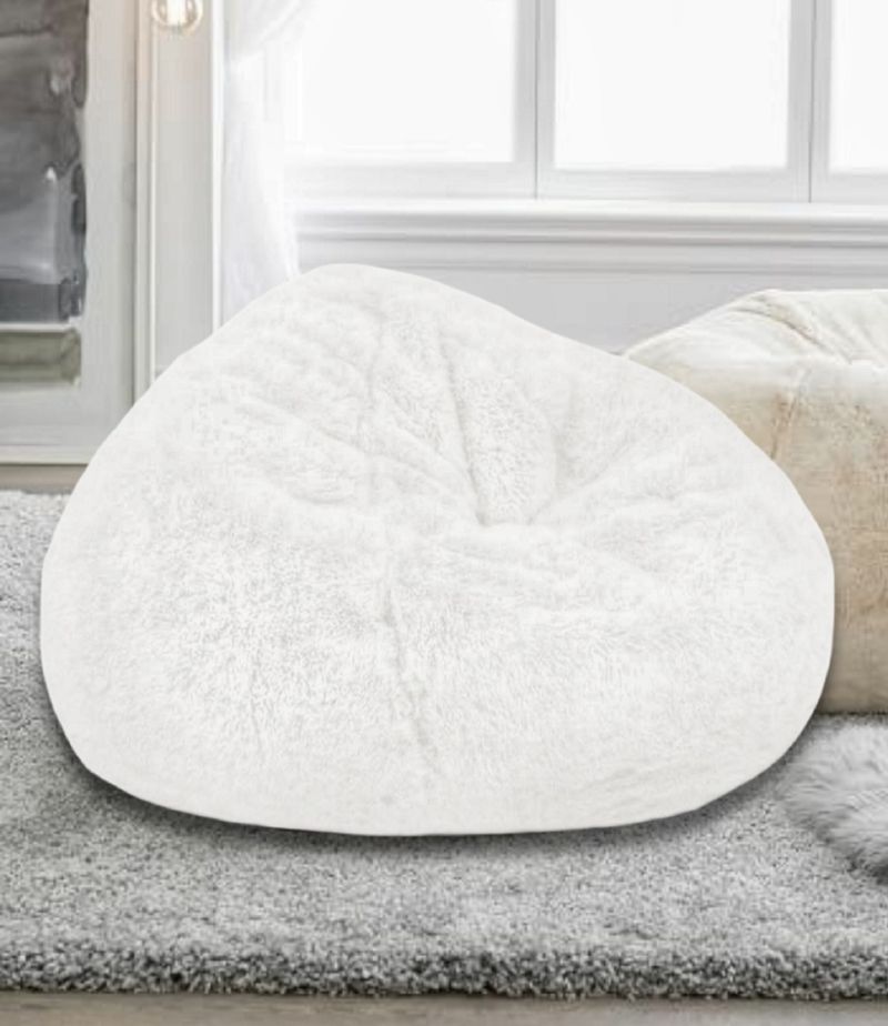 Bhailu Art XXXL Chair Bean Bag Cover White - Image 4