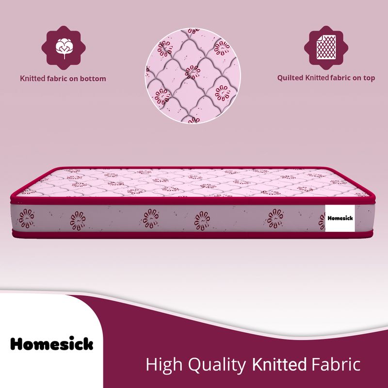 Homesick Ambrose Dual Comfort - Soft & Hard 4 inch Double High Density (HD) Foam Mattress (L x W: 72 inch x 48 inch) - Image 5