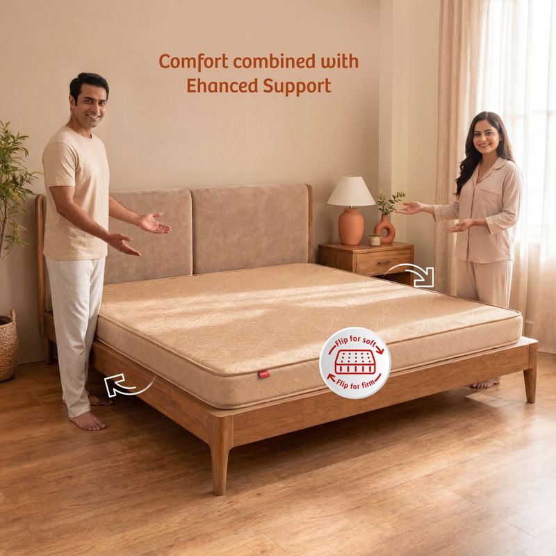 KURLON Dual Comfort 6 Inch King HR Foam Mattress - Image 5