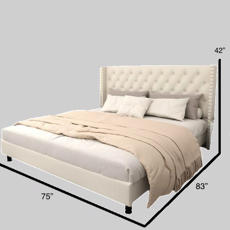 Taskwood Furniture Taskwood Fabric King Size Bed - Image 4