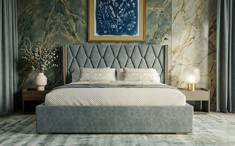 Green furniture King Hydraulic Bed 198x182cm - Image 6