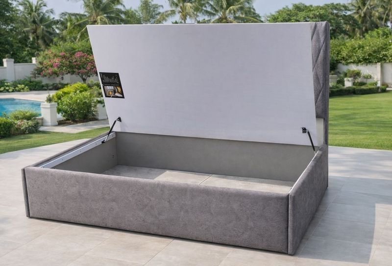 Green furniture King Hydraulic Bed 198x182cm - Image 5
