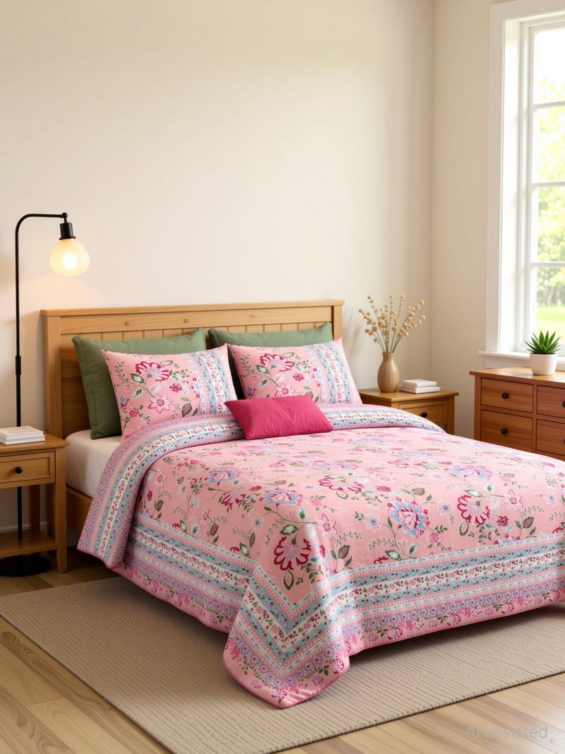 Linen & Loom Cotton Super King 240 TC Bedsheet - Image 2