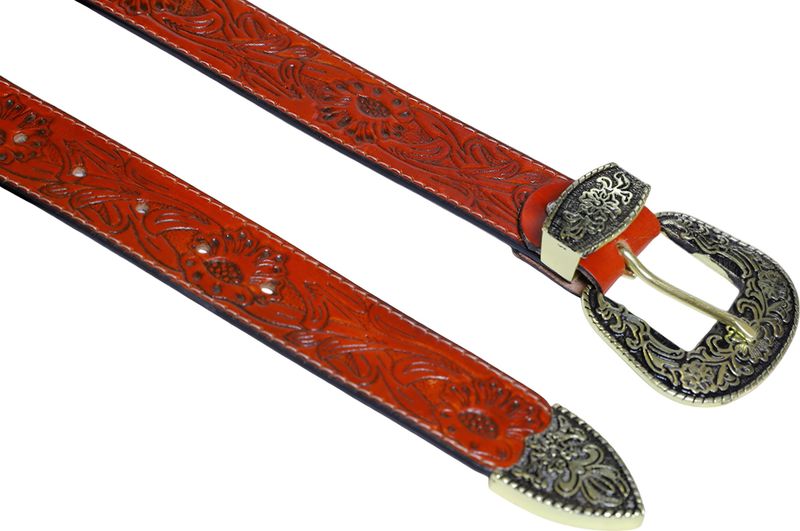 BeltsCreation Red Leather Belt - Image 3
