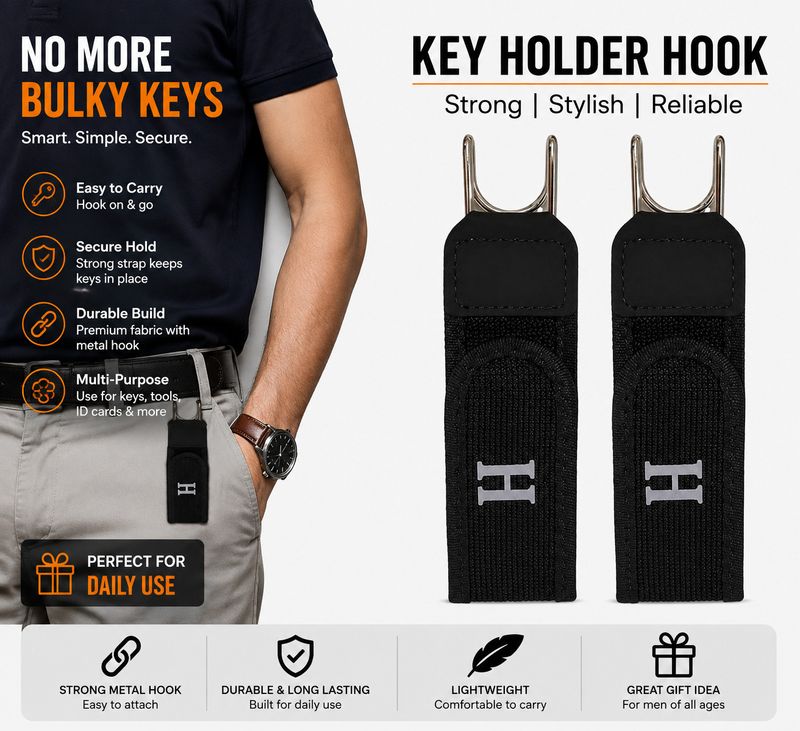 RKELITE Men Casual Black Nylon Belt - Image 5