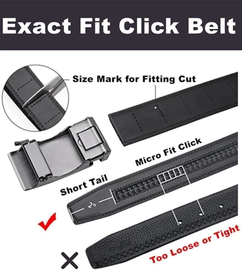 Omm Men Black Artificial Leather Belt - Image 6