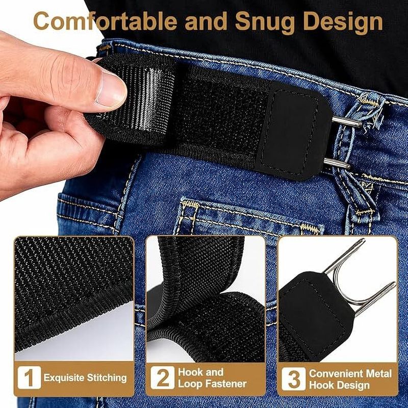 SIOPAWORLD Black Nylon Belt - Image 3