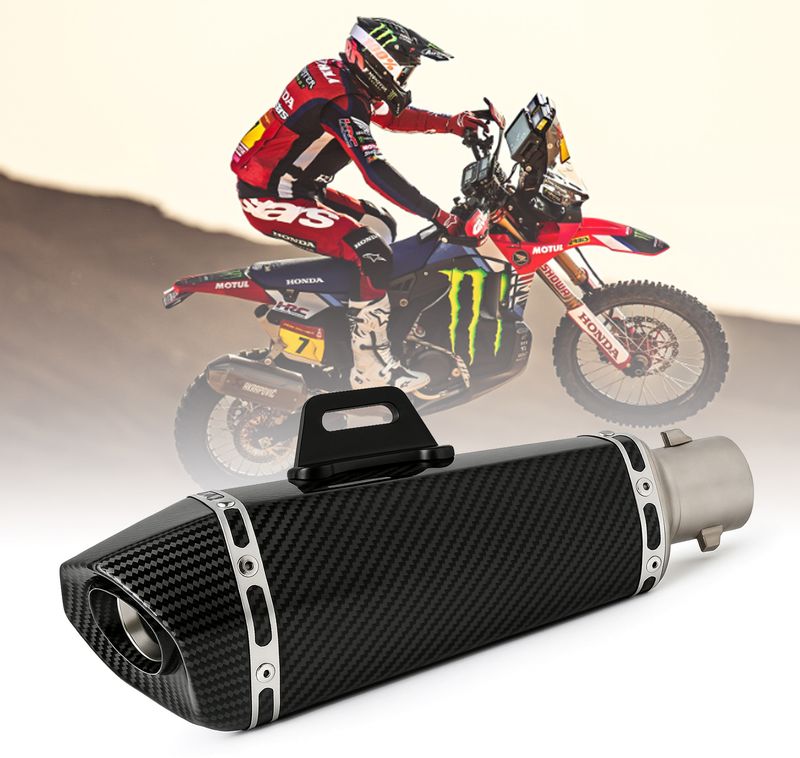 Vagary Black Hexa Cut Akrapovic Exhaust - Image 2