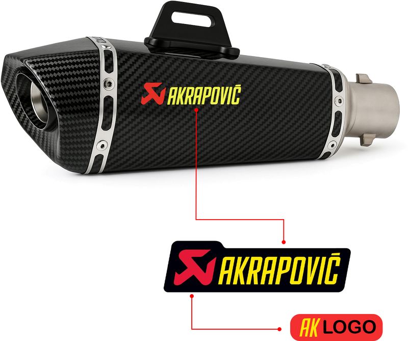 Vagary Black Hexa Cut Akrapovic Exhaust - Image 3
