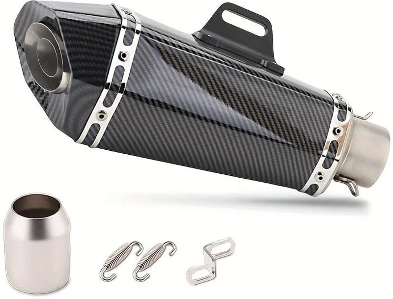 Vagary Black Hexa Cut Akrapovic Exhaust - Image 5
