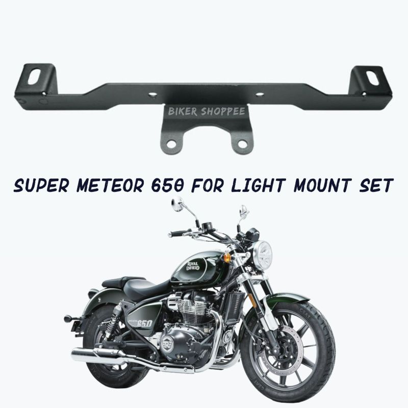 BIKER SHOPPEE Super Meteor 650 Fog Light Mount Set - Image 3
