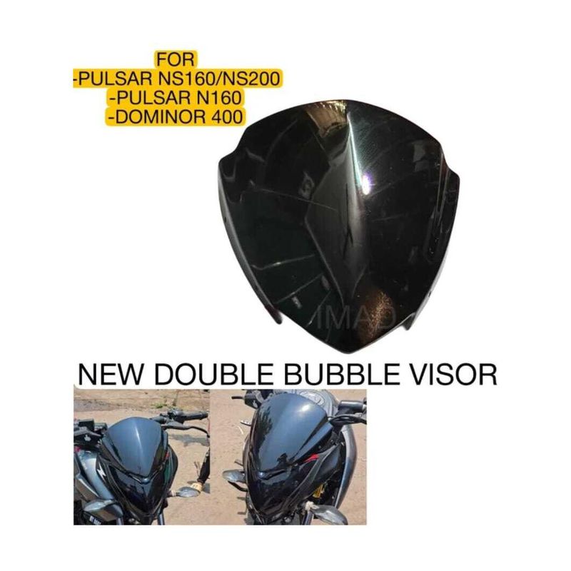 Favourite Riders Dominar Small Visor Black Bike Headlight - Image 2