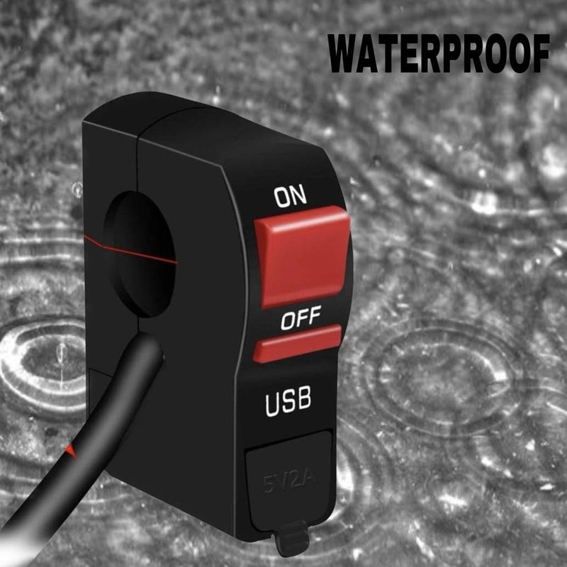 Huims Bike Headlight On-Off Switch and USB Charger - Image 5