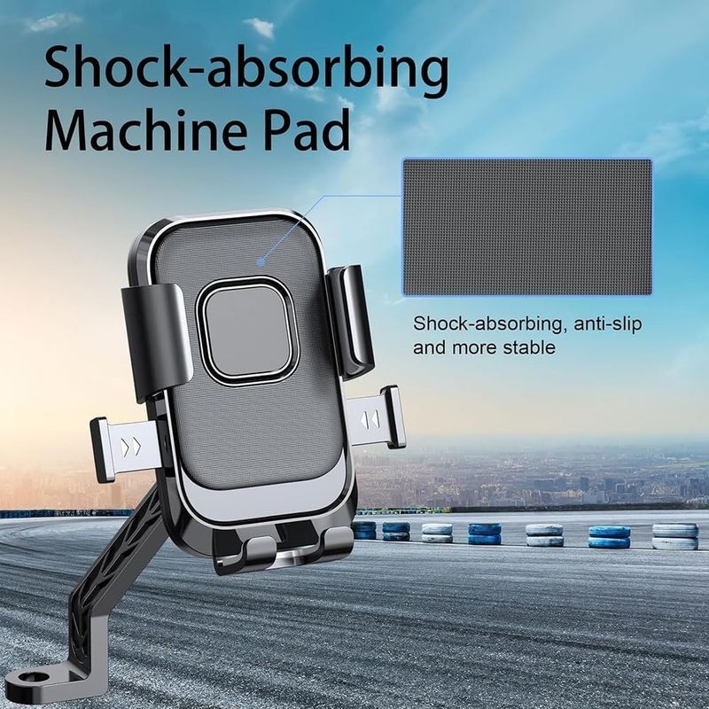 RelElseTech Bike Mobile Stand 360° Rotation Handlebar Phone Holder - Image 6