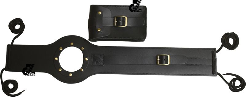 G-GANRAZO Leather Motorcycle Tank Strap with Pouch - Image 2