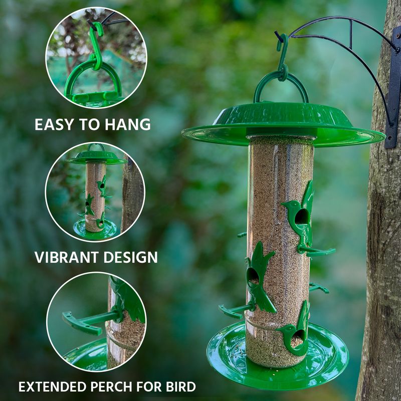 AMIJIVDAYA Large Window Bird Feeder with Hut - Image 5