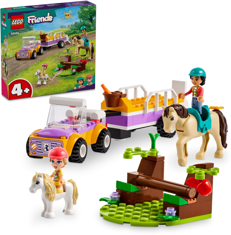 LEGO Friends Horse and Pony Trailer Toy 42634 ( 105 Pieces) Multicolor