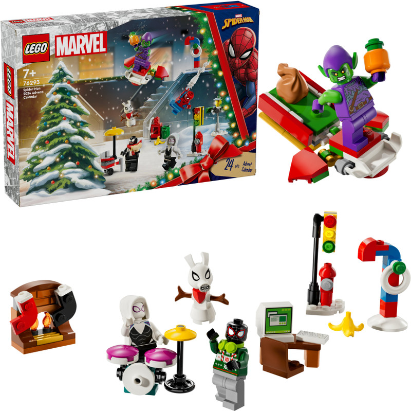 LEGO Marvel Spider-Man 2024 Advent Calendar 76293(246 Pieces) (Multicolor)