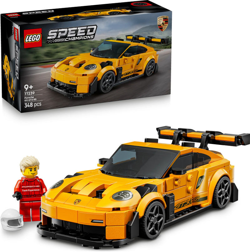 LEGO Speed Champions Porsche 911 GT3 RS Super Car Toy 77239 (Multicolor)