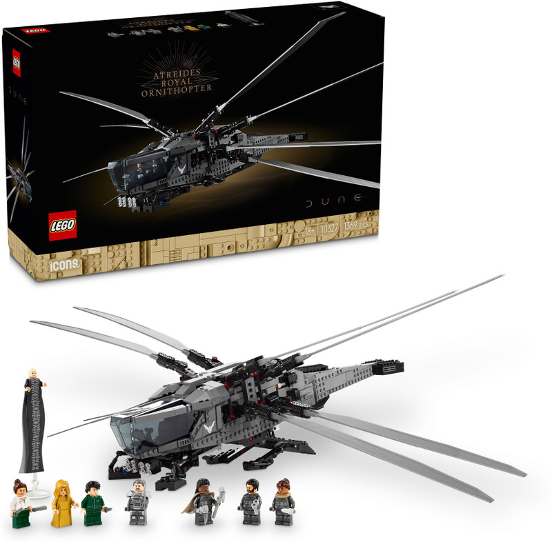 lego icons dune atreides royal ornithopter set 10327 1369 pieces