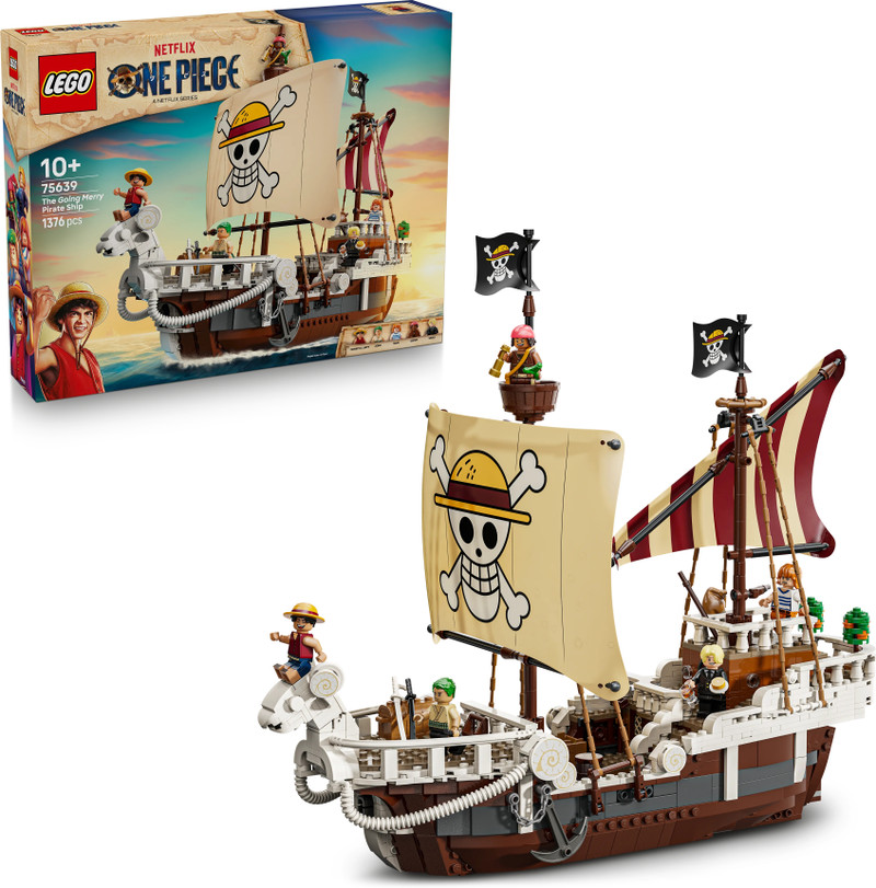 LEGO ONE PIECE The Going Merry Pirate Ship, Boat Set 75639 Multicolor