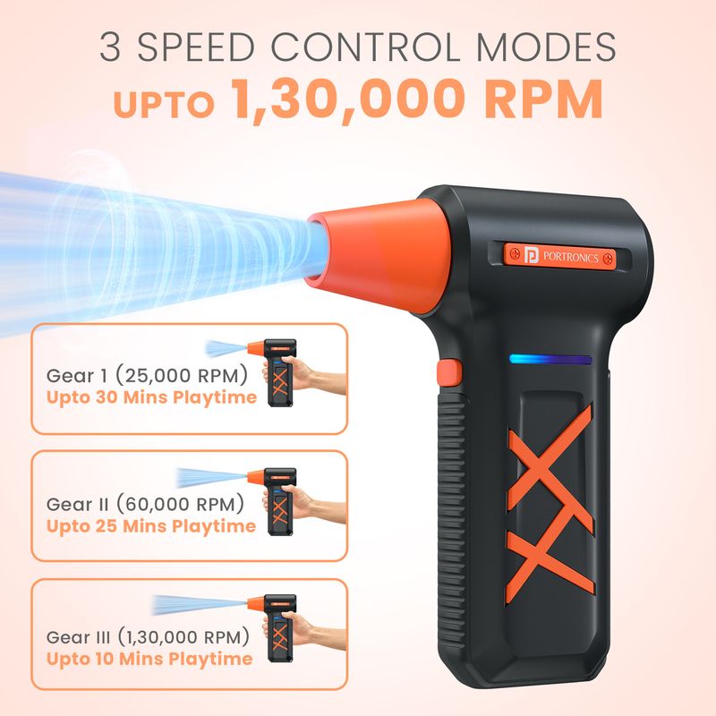 Portronics Tornado Plus High-Speed Air Duster - Image 4