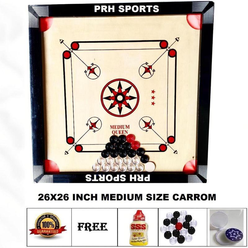 PRH SPORTS 26x26 Inch Carrom Board - Image 2