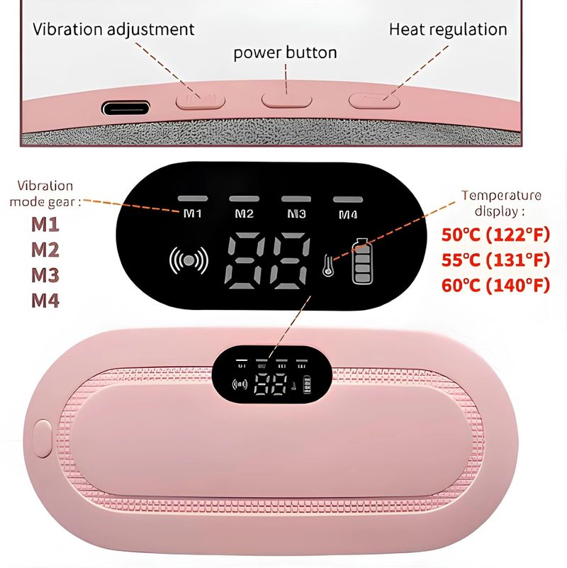 WALTTARIS Period Cramp Relief Massager & Heating Pad - Image 4