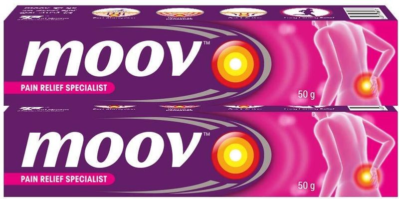 MOOV Fast Pain Relief,Body, Joints, Ortho like Medicine, Ointment, Balm for Men Women Cream (2 x 50 g)